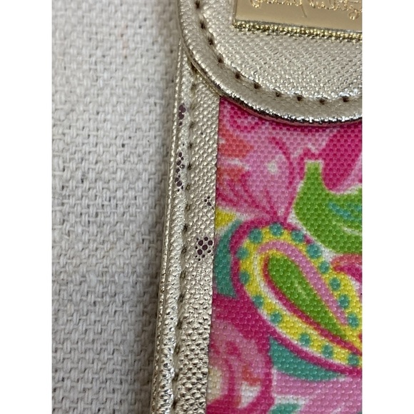 Lilly Pulitzer Pink Green Paisley Keychain - Picture 5 of 5